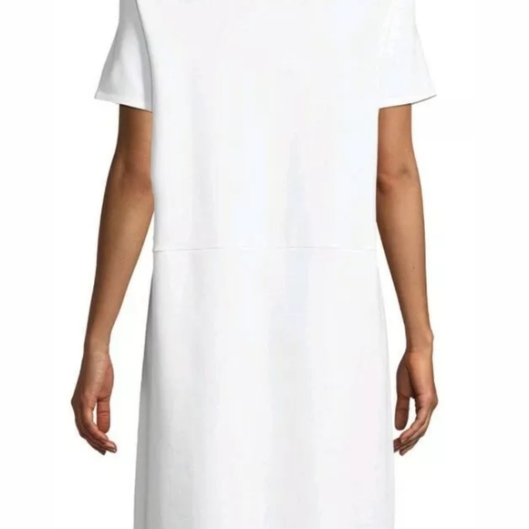 Eileen Fisher TShirt Casual White Stretc Ponte XXS - Picture 3 of 7